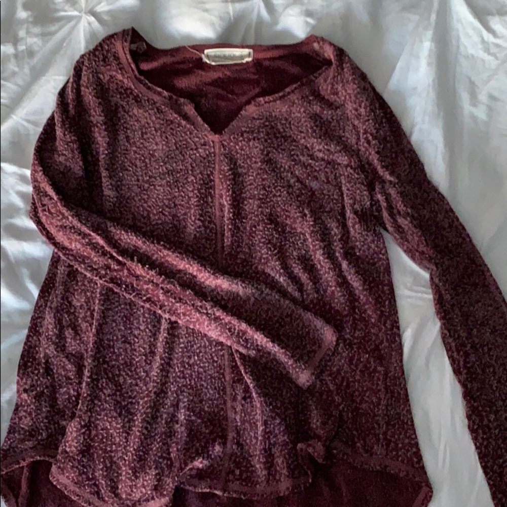 Unique Dark Red Shirt